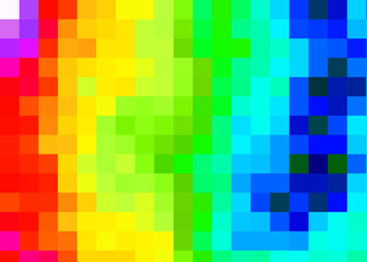 Color Pixels Cloud Abstract Computational Generative Art background illustration