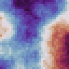 Color Pixels Cloud Abstract Computational Generative Art background illustration