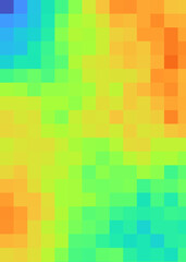 Color Pixels Cloud Abstract Computational Generative Art background illustration