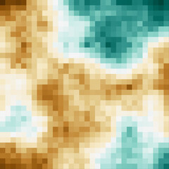 Color Pixels Cloud Abstract Computational Generative Art background illustration