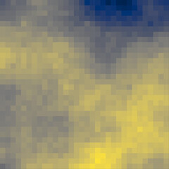 Color Pixels Cloud Abstract Computational Generative Art background illustration