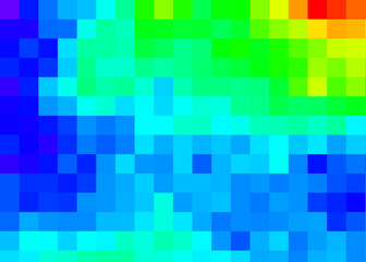 Color Pixels Cloud Abstract Computational Generative Art background illustration