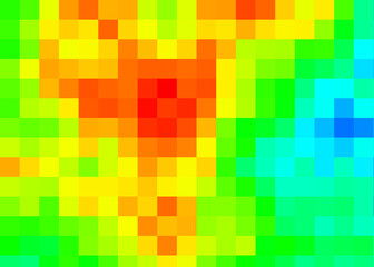 Color Pixels Cloud Abstract Computational Generative Art background illustration