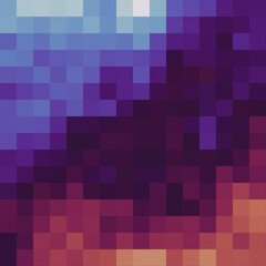 Color Pixels Cloud Abstract Computational Generative Art background illustration
