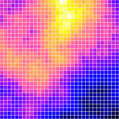 Fototapeta premium Color Pixels Cloud Abstract Computational Generative Art background illustration