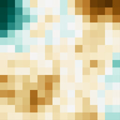Color Pixels Cloud Abstract Computational Generative Art background illustration