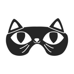 Sleep mask vector icon.Black vector icon isolated on white background sleep mask.