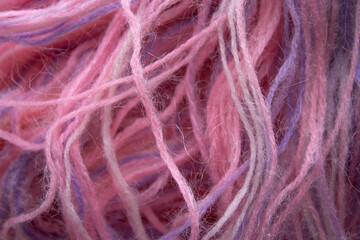 closeup pink threads background texture