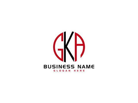 Creative GKA Logo Letter Vector Image Design For Your Business