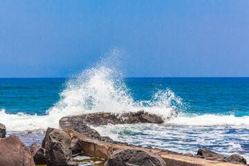 Landscape Playa de las Americas Canary Spanish island Tenerife Africa.