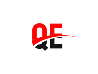 QE Letter Initial Logo Design Template