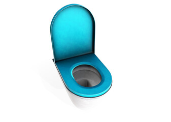 Water closet right view 3d render