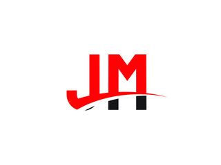 JM Letter Initial Logo Design Template