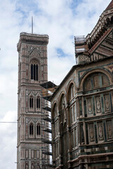 Giotto's bell tower at the Florence Cathedral