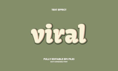 Editable text effect viral title style