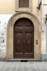 An old door in Florence, Italy