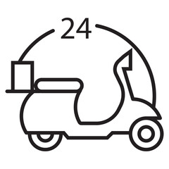 Parcel delivery icon vector illustration