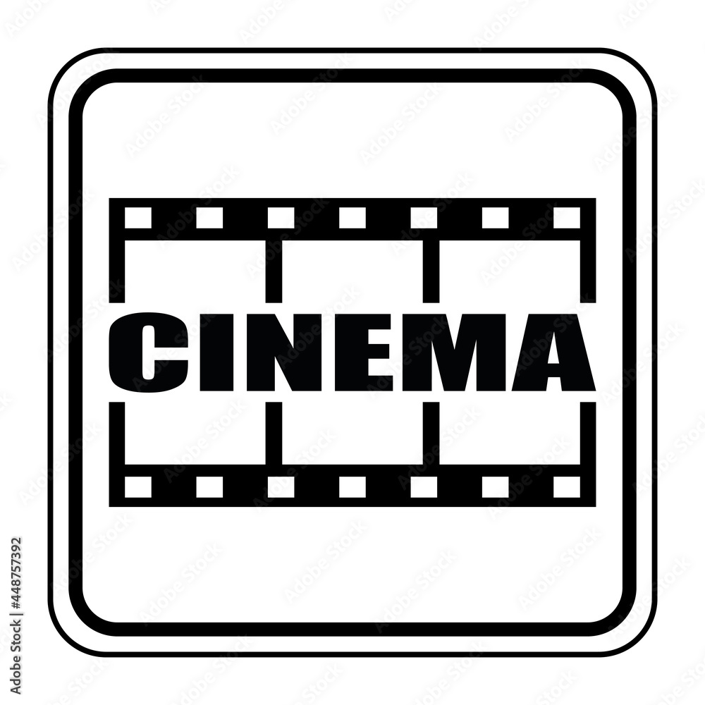 Canvas Prints Logo cinéma.