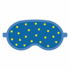sleep mask with a pattern, color isolated vector illustration
