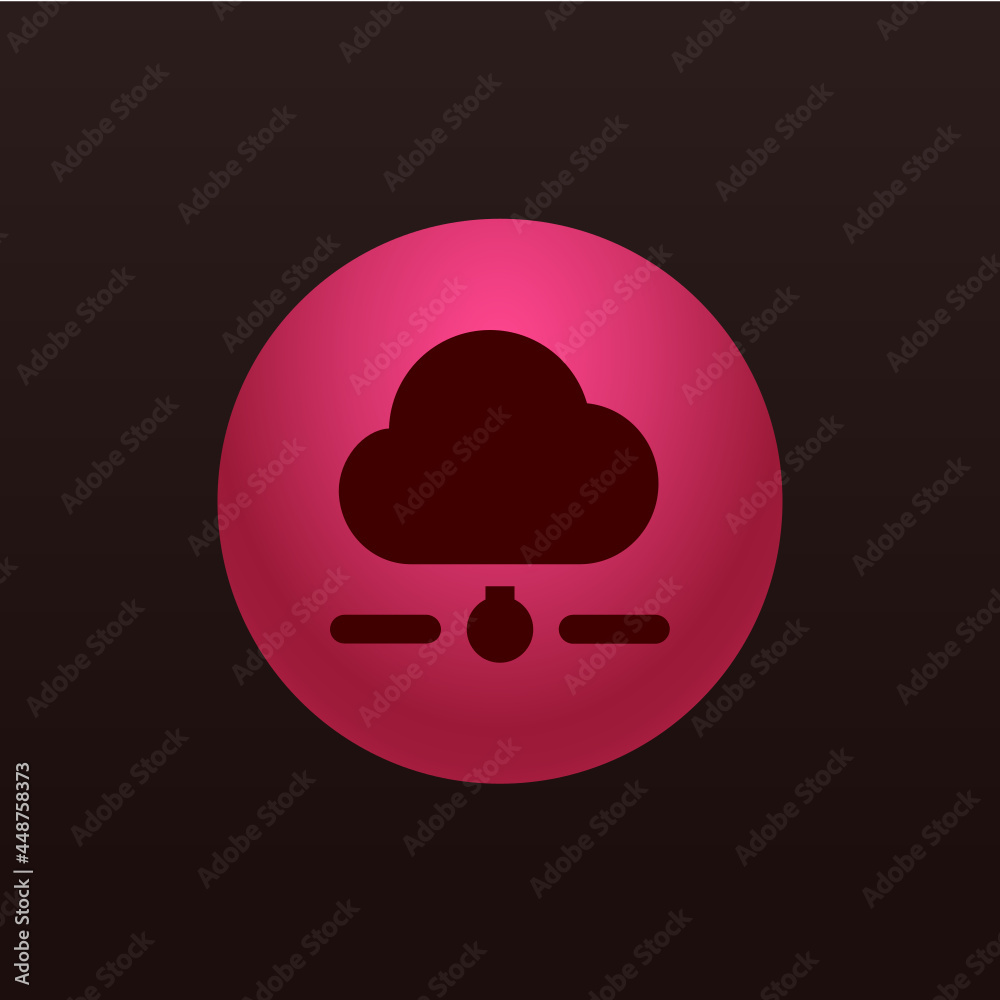 Canvas Prints cloud network - sticker