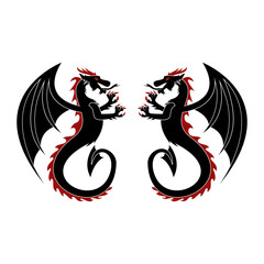 Black dragon logo
