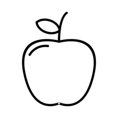 Apple Vector Line Icon Design