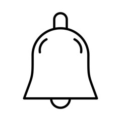 Notification bell Vector Line Icon Design