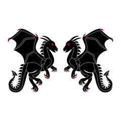 Black dragon logo