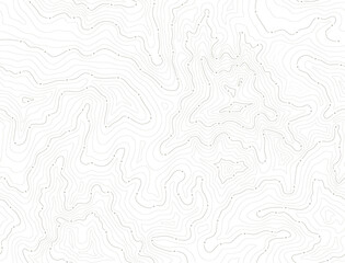 Vector seamless background with texture topographic contour line, isolines. Map. Isolated on white background.