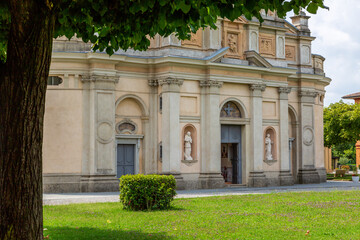 Obraz premium Sanctuary of Madonna Dei Campi in Stezzano , province of Bergamo , Italy