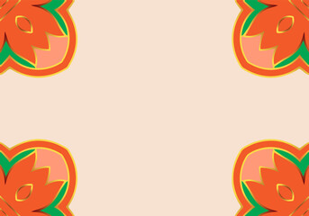 Vector light ornamental background with oriental mandala elements. Ethnic geometric floral unique pattern for Islam, Arabic, Indian, Turkish motives.