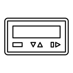  Vector Pager Outline Icon Design