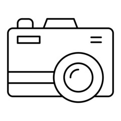 Vector Photo Camera Outline Icon Design