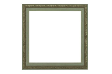 grey square frame with pattern isolated on white background