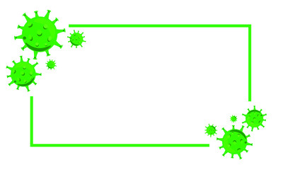 Virus Corona vectors. Corona Virus in Wuhan. white Background. Vector Illustration