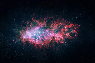 Beautiful spiral galaxy. Elements of this image were furnished by NASA.
