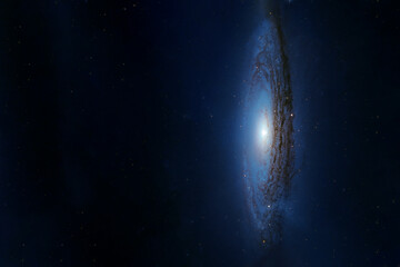 Beautiful spiral galaxy. Elements of this image were furnished by NASA.