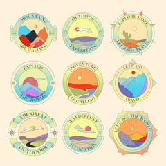 Landscape Logo Badges Templates
