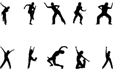 Zumba silhouette vector