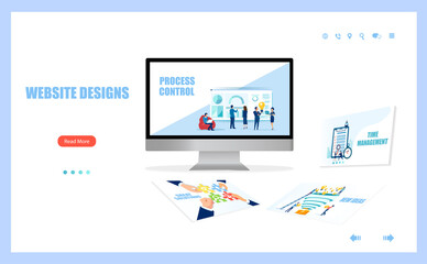 Vector of a web page designs for website development