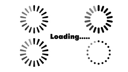 loading icon set vector for use in design