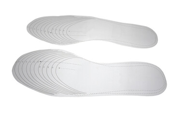 shoe size templates for cutting out insoles of desired size according to pattern