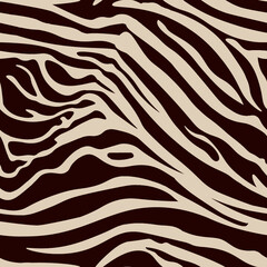 Seamless Pattern with zebra stripes - Animal Print