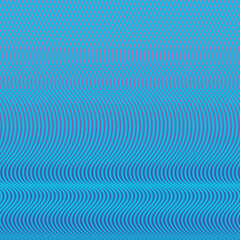 An abstract pattern with lines in waves. The lines are aqua blue and the background is a soft blue purple gradient.
