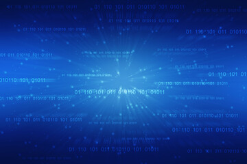 Binary Code Background, Digital Abstract technology background, Big data digital binary code, Internet Data Communication and Transfer background, Futuristic information technology concept