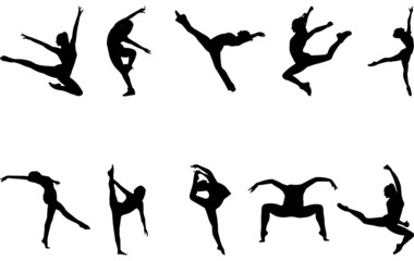 Jazz Dance Silhouette Vector
