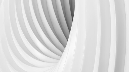 Abstract background art white swirl curved,mobius stripe pattern,Concept from mobius strip shape,3d rendering