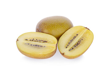 kiwi gold fruit isolated on white background
