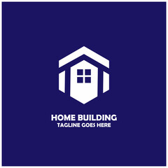 home building design logo vector