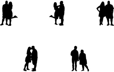 Curvy | Chubby |Heavy  Couples 2  Vector SIlhouette